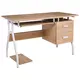 Z.EO434 UNIT Γραφείο Μεταλλικό Άσπρο /Sonoma 120x60x73cm