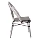 Z.E288,1 COSTA Καρέκλα Dining Αλουμινίου Απόχρωση Antique Grey -Textilene Μπεζ 50x55x85cm