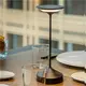 Επιτραπέζιο φωτιστικό LED, TEMPO, Γκρι, επαναφορτιζόμενο, αλουμινίου, ab+ Italy 9107817001