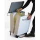 Κάδος τροχήλατος INOX με pedal και καπάκι, 70L, 47x37xΥ70cm, Stil-Casa Italy 750A/70