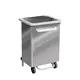 Κάδος τροχήλατος INOX με pedal και καπάκι, 70L, 47x37xΥ70cm, Stil-Casa Italy 750A/70