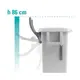 Κάδος 70Lt, με καπάκι & ρόδες φ10cm, γκρι, TTS Cleaning TTS.00005781
