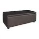 Z.E7045,2 DENISE αποθ/κό σκαμπώ 113x43x45cm Ταμπουρέ PU Σκούρο Καφέ