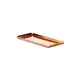 Δίσκος παρουσίασης INOX, σε χρώμα χαλκού (copper), σφυρήλατος, 25.5x11.5x1.3cm, Leone P2110
