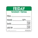 Ρολό 500 ετικέτες HACCP, Friday, 5x5cm, πράσινη, NCCO.RIDU2205