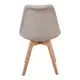 (MinQty) Z.EM136,94F MARTIN καρέκλα Ξύλο /Ύφασμα Μπεζ/Μοντέρνα ταπετσαρία 49x57x82cm (Τιμή για 4 τεμάχια)