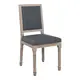 (MinQty) Z.E755,2 JAMESON Square Καρέκλα Decape /Ύφασμα Γκρι 51x55x100cm (Τιμή για 2 τεμάχια)
