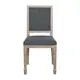 (MinQty) Z.E755,2 JAMESON Square Καρέκλα Decape /Ύφασμα Γκρι 51x55x100cm (Τιμή για 2 τεμάχια)