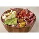 Ξύλινο μπωλ buffet φ25xΥ9cm, από ξύλο ακακίας, Leone S5063