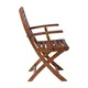 (MinQty) Z.E20203,9 SPOT πολυθρόνα πτυσσόμενη Ξύλο Acacia  55x54x90 cm  (Τιμή για 2 τεμάχια)