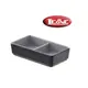 Μπωλ μελαμίνης 2 τμημάτων, 11.5x6.5xΥ2.5cm, Δίχρωμο γκρι ανοιχτό/σκούρο, Leone (τιμή για 6 τεμάχια) T8553