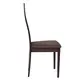 (MinQty) Z.Ε7675 MILENO Καρέκλα Οξυά Καρυδί Burn Beech Ύφασμα Καφέ 46x47x103cm (Τιμή για 2 τεμάχια)