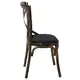 (MinQty) Z.Ε5147 MARLIN Καρέκλα Μέταλλο Βαφή Black Gold, PU Μαύρο 52x46x91cm (Τιμή για 4 τεμάχια)
