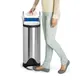 ​Κάδος απορριμάτων 20+20L, INOX με προστασία δαχτυλ. αποτ., με pedal, απαλό κλείσιμο CW2017