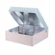 Κουτί ζαχαροπλαστικής μεταλιζέ, Patisserie New, Νο 15, 25x25x8cm τιμή ανά κιλό (τιμή για 10 κιλά) QK15PN