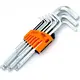 TOOLS 17645 Σετ εργαλείων Allen 9 μεγεθών με γαλβανιζέ επιφάνεια