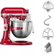 Mixer με κάδο, με INOX κάδο 6.9Lt, 375W, 1.3HP, 40 έως 200 RPM, κόκκινο, Kitchen Aid 5KSM7990XEER