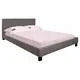 E8054,3 WILTON Κρεβάτι Διπλό για στρώμα 160x200cm, PU Απόχρωση Cappuccino 169x213x89cm