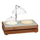 Crate Ψυχόμενα Μπωλ 2x2,5 Lit. GN1/1 Ξύλο Ακακίας και Plexi Frost 32,5x53cm Για Γιαούρτι και Κομπόστες YLV03-25-WG