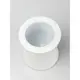 Πιγκάλ φ12.2xΥ38.5cm, Ιnox Λευκό ματ 0,8mm πάχος 13038-029WH