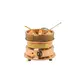 Χόβολη Johny, 1500W, 29x29x24cm, μπρονζέ/χρυσό, Ελληνικής Κατασκευής AK/8-4