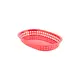 Καλάθι σερβιρίσματος PP Πλαστικό, οβαλ 27x18.5x3.5cm, κόκκινο, TableCraft (τιμή για 6 τεμάχια) (TC) 1076R