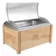 Μπαιν Μαρί με 1 δοχείο GN1/1 (6,5cm), με INOX καπάκι & ξύλινο πλαίσιο, 57x36.5x34cm WC-S02