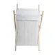 ΚΑΛΑΘΙ ΑΠΛΥΤΩΝ ΞΥΛΙΝΟ ΜΕ ΛΕΥΚΟ ΣΑΚΟ 55lt 42x42x70εκ. ANKOR 829873