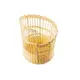 Καλάθι Rattan απο PP Handwoven, Μπαγκέτας, ανοιχτή απόχρωση, φ33xΥ41.5cm, TableCraft (TC) 12280