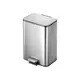 Κάδος απορριμμάτων με πεντάλ 13L, Inox ματ, με προστασία δαχτυλ. αποτ, απαλό κλείσιμο, 28.1x24.4xΥ42.6cm EKO EK9161-13L-MMT