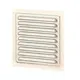 Καπάκι εξαερισμού αλουμινίου με σήτα Μπέζ VENTS 150 χ 200 mm. (τιμή για 5 τεμάχια)  590905.0036